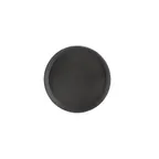 image of CAC China PDTR-11BK - Super Round Serving Tray, 11" Diameter, Black Plastic, NSF Certified