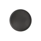image of CAC China PDTR-14BK Super Tray, 14" Round Plastic Serving & Display Tray, Black, NSF Certified