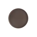 image of CAC China PDTR-14BN Tray, 14" Round Plastic Serving Display Tray, Brown NSF Certified - 1/Each