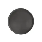 image of CAC China PDTR-16BK Super Tray, 16" Round Plastic Serving & Display Tray, Black NSF Certified -