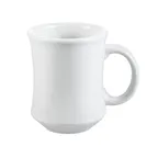 image of CAC China PM-7-W - Provo 7 oz Mug, 3.25" Dia x 4" H, American White Ceramic, Dishwasher Safe - 1 Dozen