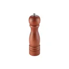image of CAC China PMW1-8BN Pepper Mill - 8" Height, Grinding Mechanism, Knob, Hardwood, Brown Matte Finish