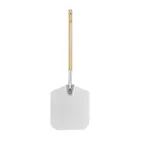 image of CAC China PPLA-1214C Pizza Peel, 12"x14" Stainless Blade, 36" Wooden Handle, 30-39" Overall Length