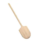 image of CAC China PPLW-1415D Pizza Peel, 42"W, 14"x15", Wooden Handle, Stainless Steel Blade