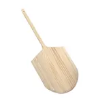 image of CAC China PPLW-2020D Pizza Peel, 42"W, 20"x20", Wooden Handle, Stainless Steel Blade