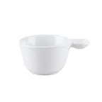 image of CAC China PTC-10 - 8‑9 oz Porcelain Cup, 6"L x4.38"W x2.75"H, White, Microwave Safe - 1 Dozen