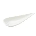 image of CAC China PTS-30 - Soup Spoon, 3‑7/8" L x 1‑3/4" W x 7/8" H, White, Dishwasher Safe - 1 Dozen