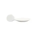 image of CAC China PTS-40 Spoon, 4" L x 1-1/2" W x 1-1/4" H, Porcelain White, Dishwasher Safe - 1 Dozen