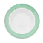 image of CAC China R-120-G - Green Ceramic Pasta Bowl, 12" Dia x 2-1/4" H, 26 oz, Dishwasher Safe - 1 Dozen