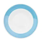 image of CAC China R-125-BLU - Blue Pasta Bowl, 12" Dia x 2¼" H, 30 oz, Edge, Dishwasher Safe - 1 Dozen