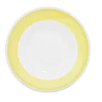 image of CAC China R-125-Y - 30 oz Yellow Rainbow Pasta Bowl, 12‑3/4" Dia, Stoneware, Microwave Safe - 1 Dozen