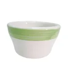 image of CAC China R-4-G - Bouillon Cup 7-1/4 oz, 4" Dia x 2-1/2" H, Green, Dishwasher Safe - 1 Dozen