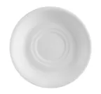 image of CAC China RCN-57 Clinton Saucer, 6.5"-6.99" Dia x 1" H, Porcelain White, Dishwasher Safe - 1 Dozen