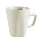 image of CAC China RE-1712 - 12 oz Mug, White Stoneware Ceramic, Oven Microwave Safe - 1 Dozen