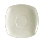 image of CAC China RE-SQ2 - Square Saucer, 6" x 6" x 0.75", American White, Dishwasher Safe - 1 Dozen