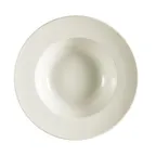 image of CAC China REC-107 Pasta Bowl, 22 oz (10½" Dia x 2½" H) Round White Stoneware Microwave Safe - 1 Dozen