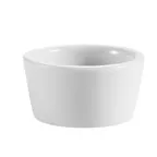 image of CAC China RKF-1-P Ramekin, 1 oz (2-1/8" Dia x 1-1/8" H) White Porcelain, Microwave Safe - 1 Dozen