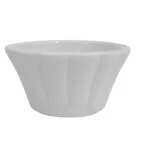 image of CAC China RMK-F2 - 2 oz White Ceramic Ramekin, 2½" Dia x 1⅛" H, Dishwasher Safe, 1 Dozen