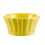 image of CAC China RMK-F6-Y Ramekin, 6 oz (4" Dia x 1-3/4" H) Yellow Ceramic, Microwave Safe - 1 Dozen