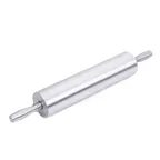 image of CAC China RPAH-018 Rolling Pin, 18" Long Handle, Aluminum Construction, 3" Diameter