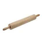 image of CAC China RPWH-13 Rolling Pin – 13" Wooden Roller With Handle, Premium Hardwood