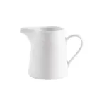 image of CAC China RSV-PC - 6 oz Creamer Pitcher, 3‑3/4" L x 2‑1/4" W x 3‑1/2" H, Porcelain Handle - 1 Dozen