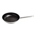 image of CAC China S2FP-11N Fry Pan, 11" x 2", Riveted Handle, Coated, Induction Ready, Stainless Steel