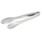 image of CAC China S3TG-12 Serving Tongs, 12"L, One-Piece, 18/8 Stainless Steel, Mirror Finish