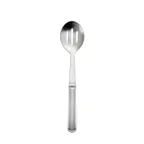 image of CAC China SBFH-SL02 Slotted Serving Spoon, 11.75"L, Stainless Steel, Mirror Finish, Hollow Handle
