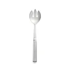 image of CAC China SBFH-SN03 Notched Serving Spoon, 11.75"L, Stainless Steel, Mirror Finish