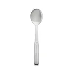 image of CAC China SBFH-SO01 Solid Serving Spoon, 11 3/4"L, Stainless Steel, Mirror Finish
