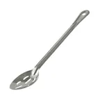 image of CAC China SBHL-15 Basting Spoon, 15" Long, Slotted, Stainless Steel, 1.2mm Thick