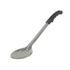 image of CAC China SBSP-15BH Perforated Basting Spoon, 15" Long, Stainless Steel with Bakelite Handle, Black