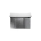 image of CAC China SCPS-6W Dough Scraper, 6"x3-1/8", Stainless Steel Blade, Polypropylene Handle, White