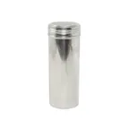 image of CAC China SDRG-22 Dredge Shaker, 22 oz Capacity, Stainless Steel, Silver Lid, Top, No Handle