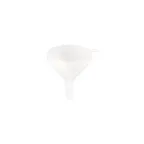 image of CAC China SFNP-8W Funnel, 8 oz (6-12 oz Capacity), 4" Dia., Round Polyethylene, White