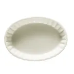 image of CAC China SFV-12 - Oval 10 oz Souffle Baking Dish, 7¾"L x 5½"W x 1⅜"H Ceramic, Bone White - 1 Dozen
