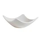 image of CAC China SHA-H5 Square Porcelain Bowl, 5" x 5" x 2" Bone White, Oven Microwave Safe - 1 Dozen