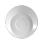 image of CAC China SHER-2 Sheer Porcelain Saucer, 6" Dia x 1.5" H, Bone White, Dishwasher Safe - 1 Dozen