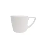 image of CAC China SHER-35 Demitasse Cup, 3.5 oz, 2.5" Dia x 2" H White Porcelain, Microwave Safe - 1 Dozen