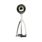 image of CAC China SICD-12S Squeeze Disher, #12, 2.75 oz., Ambidextrous, Stainless Steel Scoop