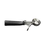 image of CAC China SICD-30BK Thumb Disher, #30, 1 oz., Stainless Steel Scoop, Black Handle