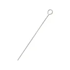 image of CAC China SKSR-12 Stainless Steel Metal Skewers, 10"-12" Round Looped Handle, Pointed End - 1 Dozen