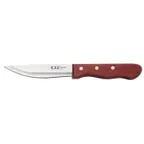 image of CAC China SKW2-01P Steak Knife, 4-3/4", Pointed Tip, Wood Handle - 12/Pack