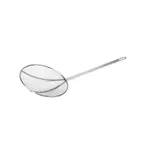 image of CAC China SKWR-5 Wire Skimmer, 5" dia., Nickel-Plated, Round, Coarse Mesh