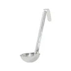 image of CAC China SLD6-15 Ladle, 1-1/2 oz. Bowl, 6" Hooked Handle, One-Piece, Stainless Steel