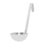 image of CAC China SLD6-60 Serving Ladle, 6 oz Stainless Steel, 6" Handle, One-Piece
