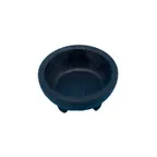 image of CAC China SLDB-10 Molcajete Salsa Bowl, 10 oz Black Plastic BPA‑Free NSF Certified - 4/Pack