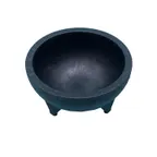image of CAC China SLDB-56 Molcajete Salsa Bowl, 56 oz Round Stackable Plastic Black, BPA‑Free, NSF Certified