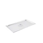 image of CAC China SPCO-F 304 SS Steam Table Pan Cover, 1/1-size, With Handle, Dishwasher Safe